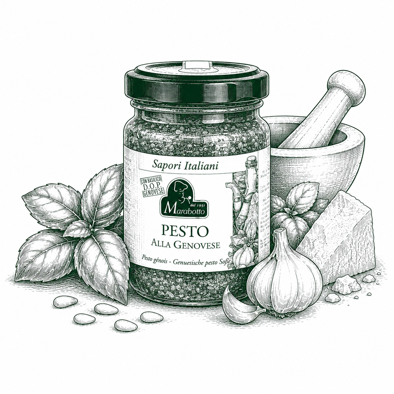 Marabotto — Pesto alla Genovese