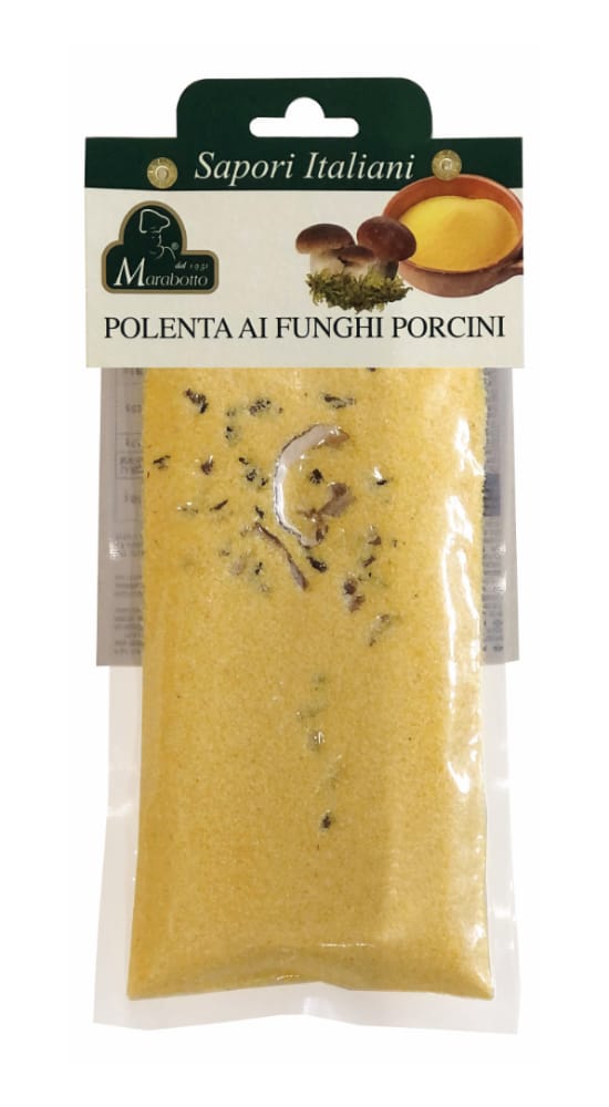  Polenta with porcini mushrooms.