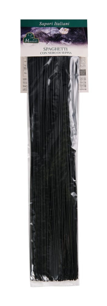 Schwarze Spaghetti mit Tintenfisch Tinte 55 cm