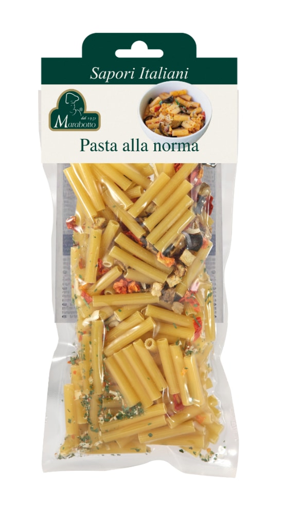 Preparation for “Pasta Norma”.