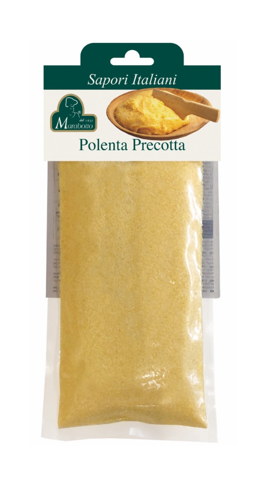 Pre-cooked polenta.